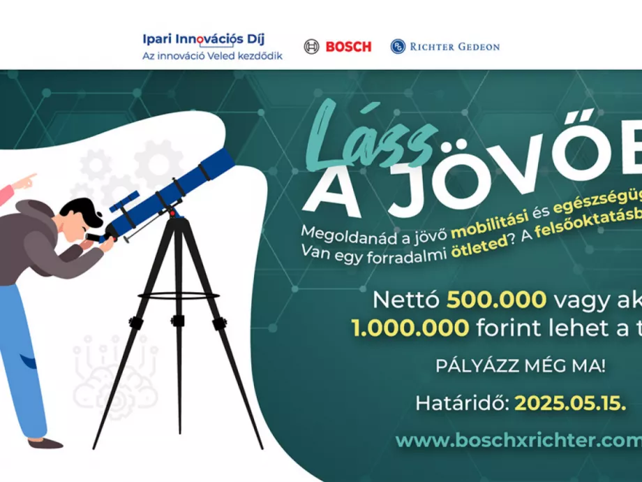 „Láss a jövőbe!” – innovációs díj a Z-generációnak a Boschtól és a Richtertől