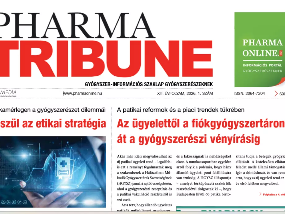 Megjelent a Pharma Tribune 2026. évi 1. száma